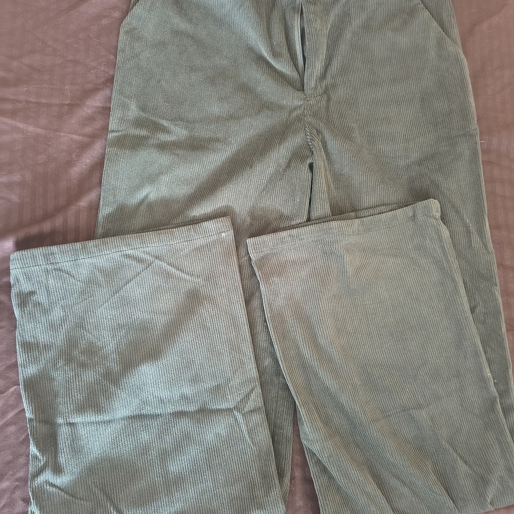 Men's Corduroy Pants - Olive Green